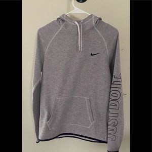 Nike hoodie lt purple with dark purple piping size S